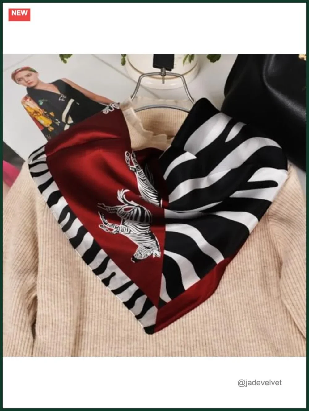 100% Mulberry Silk Neck Scarf 21